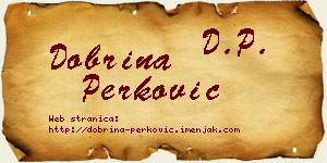 Dobrina Perković vizit kartica